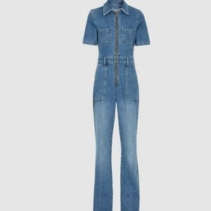 Reiss DANIE DENIM JUMPSUIT